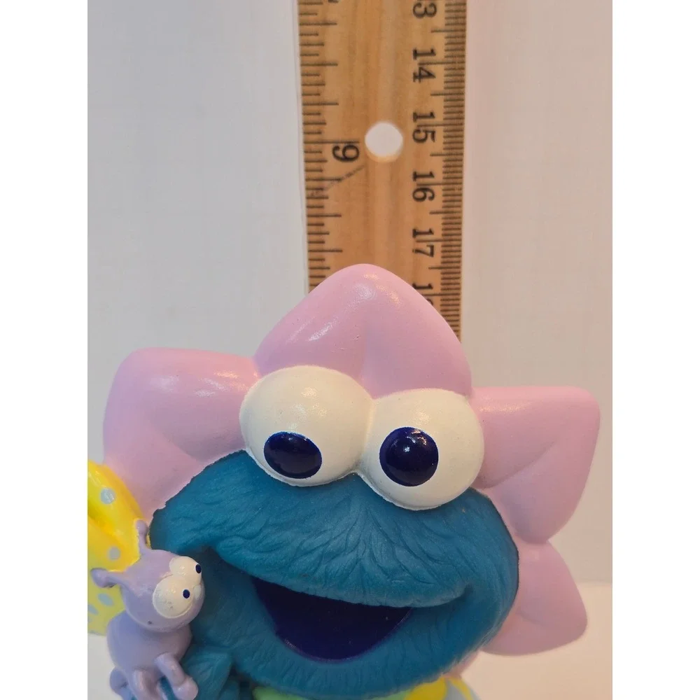 Vintage 2001 Mattel Sesame Street Cookie Monster Flower‎ Butterfly Figure 7